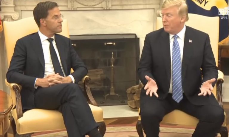 Hollanda Basbakani Rutte Canli Yayinda Trump’in Sözünü Kesti