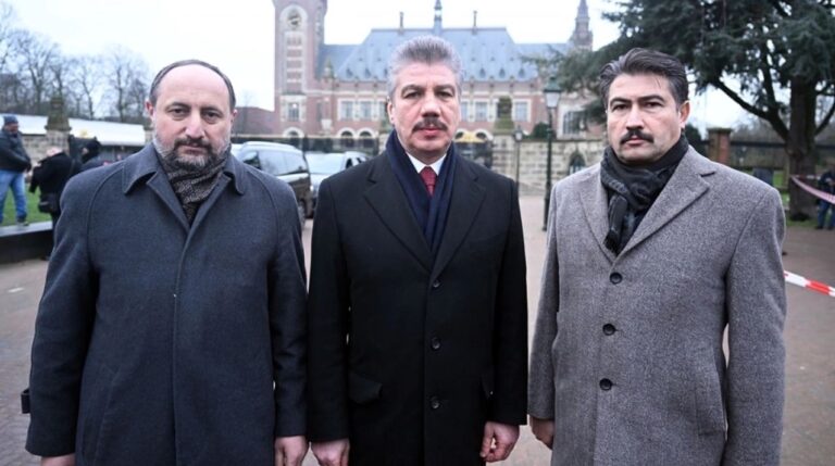 İsrail’e karşı açılan “soykırım” davasını takip eden TBMM heyeti duruşma sonrası açıklama yaptı