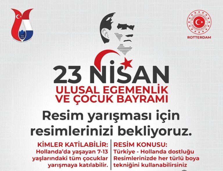 Haydi Çocuklar 23 Nisan Ulusal Egemenlik ve Çocuk Bayramı Resim Yarışmasına