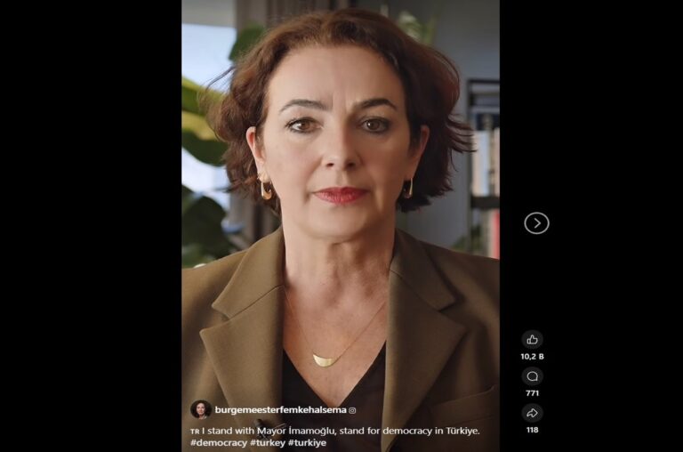 Amsterdam Belediye Başkanı Halsema’dan İmamoğlu’na Destek Mesajı