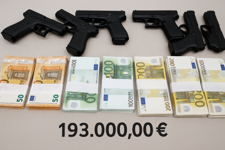 Hollanda dan Türkiye ye Giden TIR da 6 Tabanca, 96 Mermş ve 193 bin Euro Yakalandı
