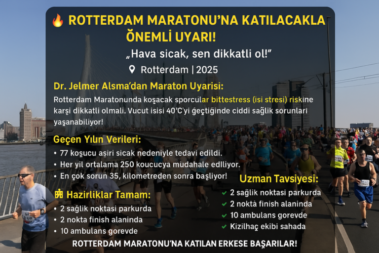 Rotterdam Maratonu’na Katılacaklara Önemli Uyarı!
