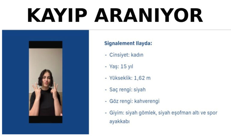 İLAYDA DAN HALA HABER YOK