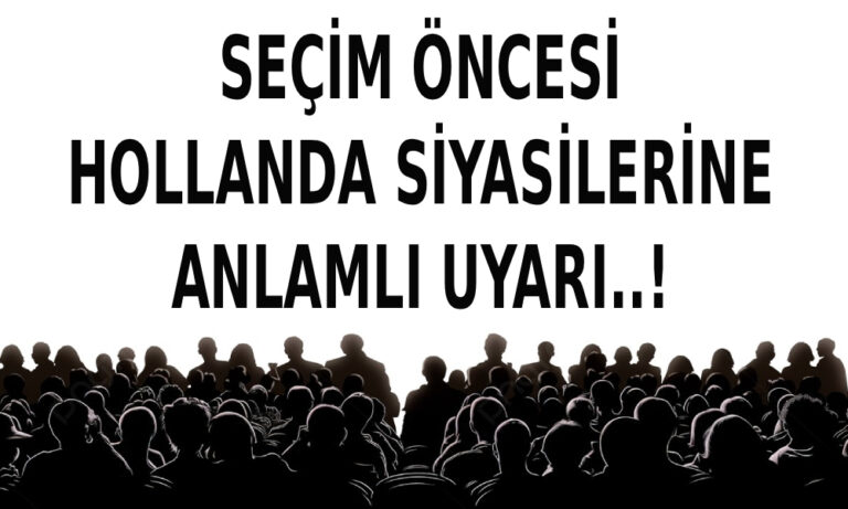 seçim öncesi siyasilere uyarı