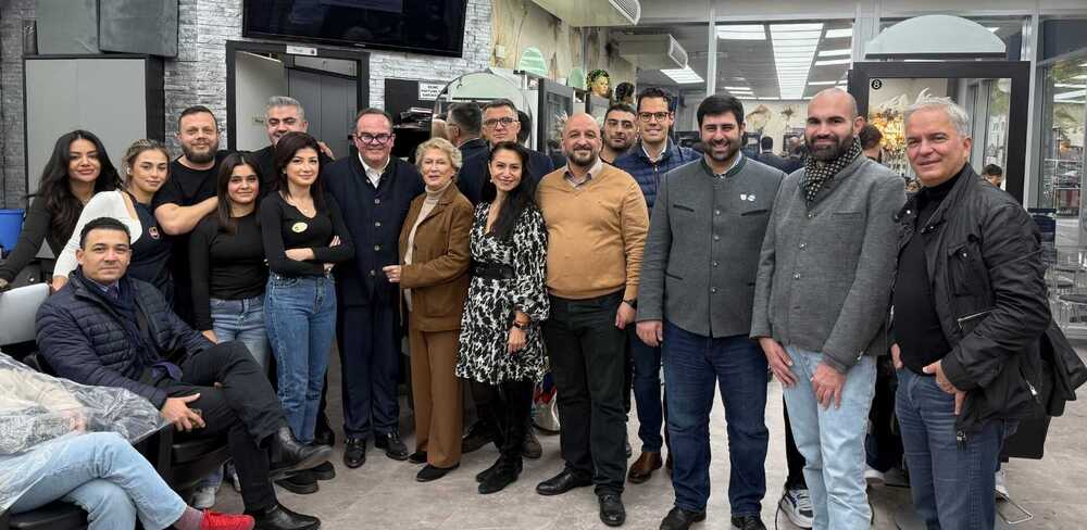 Baumgärtner den Münih te Türk esnaf ziyareti