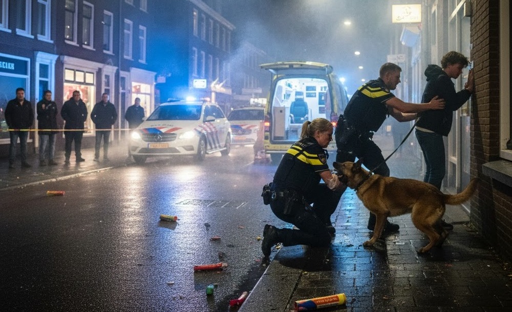 polis havai fişekle yaralandı (1)