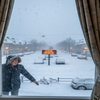 kar hollandada hayatı felç etti (1)