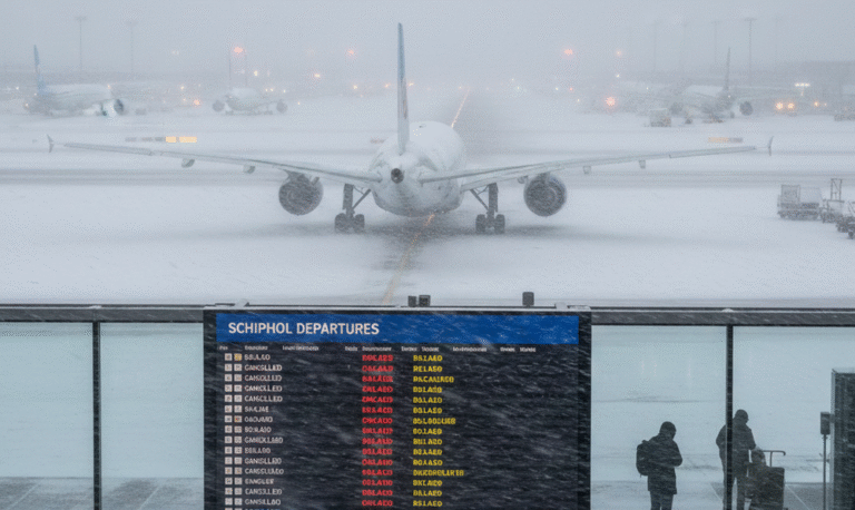 kar uçuşları üptal ettirdi (2)