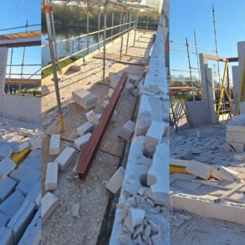 Sultan Ahmet Camii Eğitim Merkezi İnşaatına Saldırı