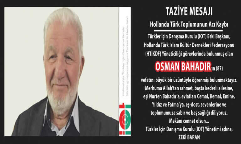iot osman bahadır taziye