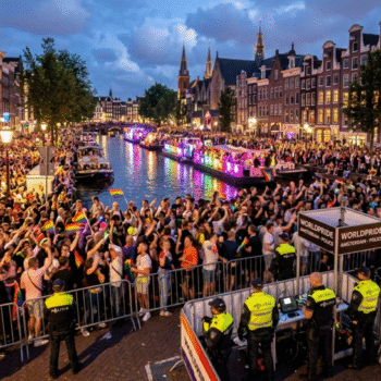 Amsterdamda yüz binler WorldPride coşkusu