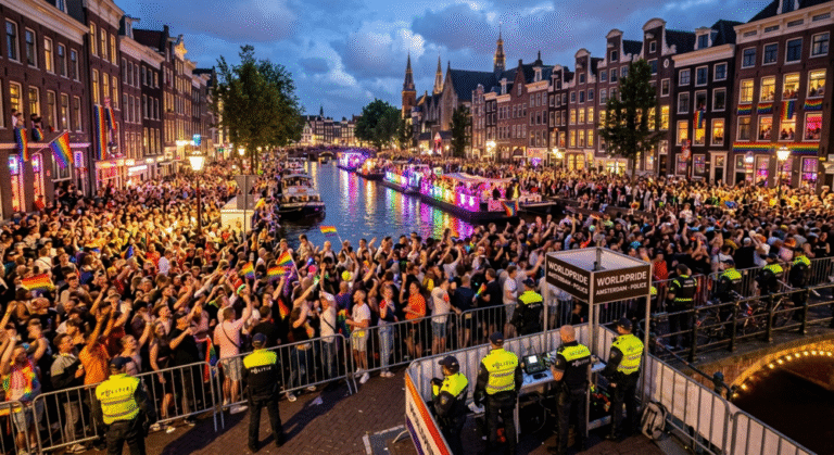 Amsterdamda yüz binler WorldPride coşkusu